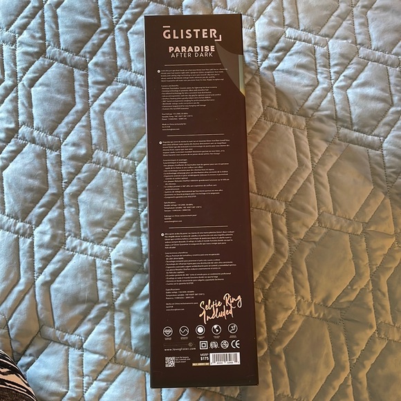 NWT Glitter, 32mm Premium Tourmaline-Ceramic Hair Straighter w/studio light ring - Picture 2 of 7